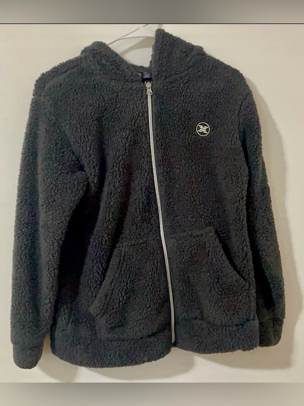 RBX Women’s Black Fuzzy Zip-Up Hoodie